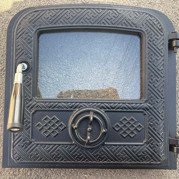 Fireplace glass door (ordinary double wind door)