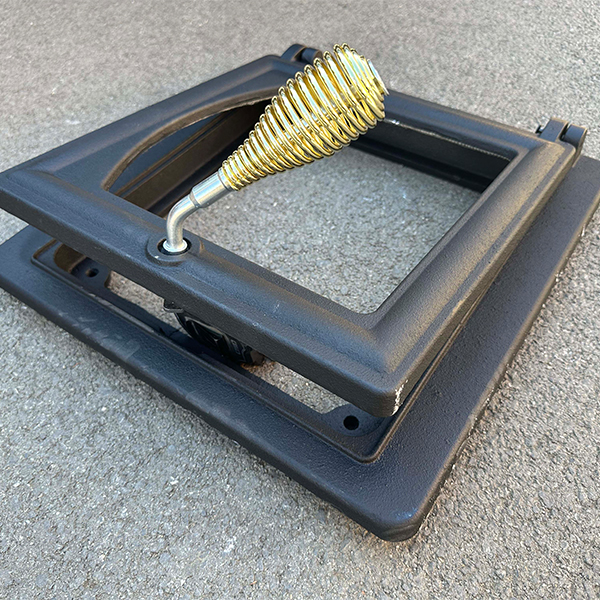 Fireplace glass door (large square door)